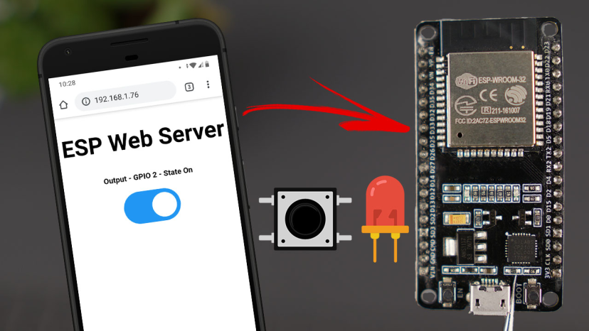 ESP32-ESP8266-Control-Outputs-with-Web-Server-and-Physical-Button-Simultaneously